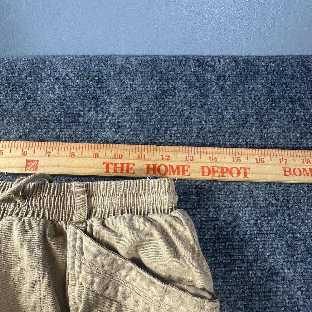 7 For All Mankind Womens S Khaki Utility Cargo Pants Elastic Waist Tan - Picture 4 of 6